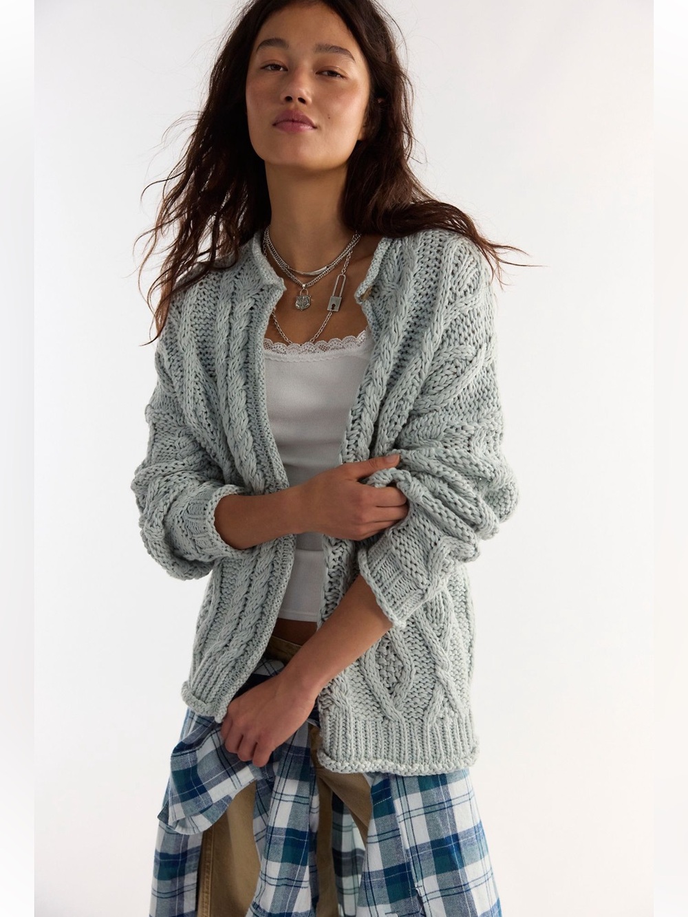 NWT FREE PEOPLE OPAL ROLLNECK CARDI